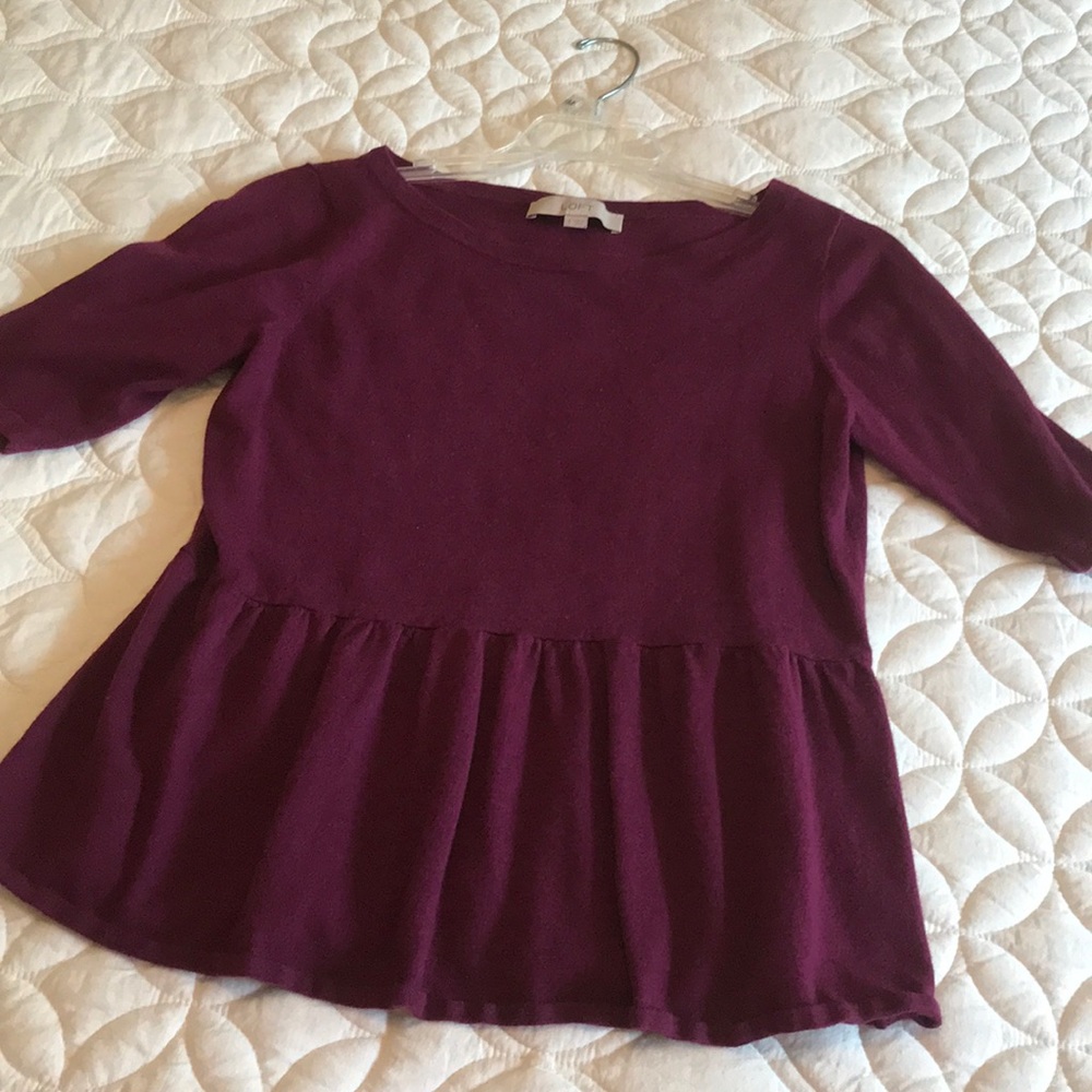 Knit Peplum Top